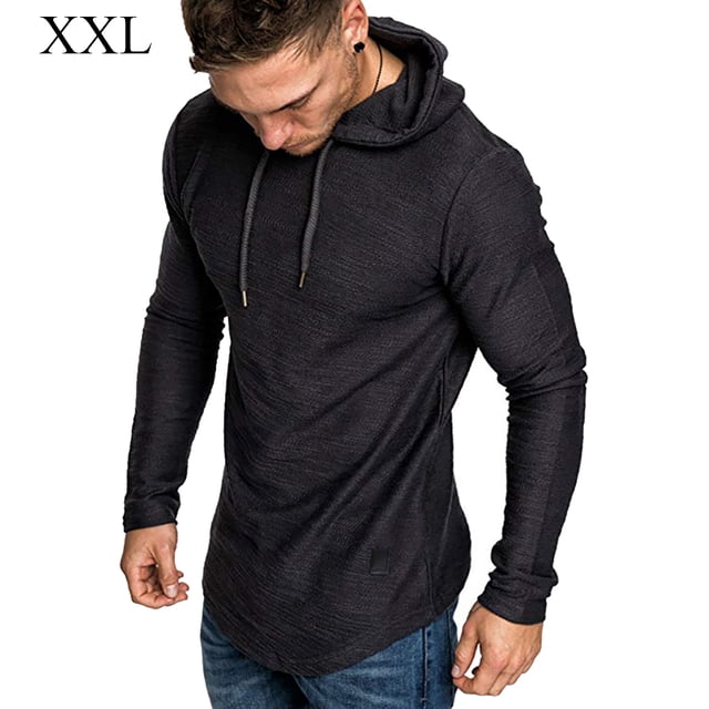 Sonducket Sudadera con capucha de algodón para hombre Sudadera con capucha absorbente de sudor Sudadera con capucha de algodón Sudadera con capucha de Sudaderas y sudaderas con capucha XXL, Negro Sonducket AP000756-20