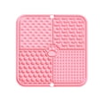 thumbnail image 2 of Pet Slow Feeding Mat Silicone Lick Pad with Suction Cups,Food-Grade Textured Licking Tray,Dental Hygiene Calming Enrichment for Dogs Pink, 2 of 8