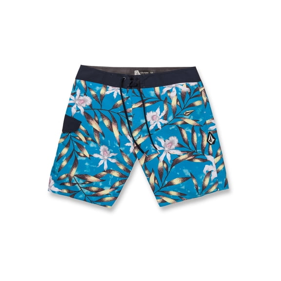 Volcom Men's Tropical Hideout Mod 19 Trunks Blue Size 30