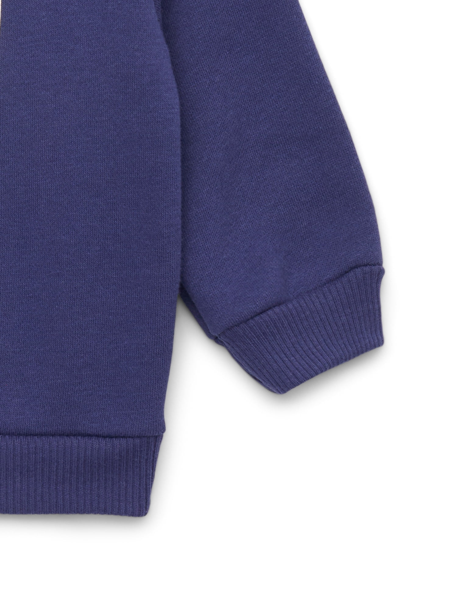 Garanimals Baby Girls Graphic Fleece Sweatshirt with Long Sleeves, Sizes 6-24 Months