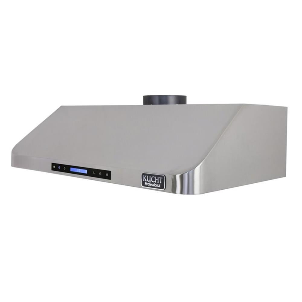 Pemberly Row 48" Stainless Steel Under Cabinet Range Hood in Silver