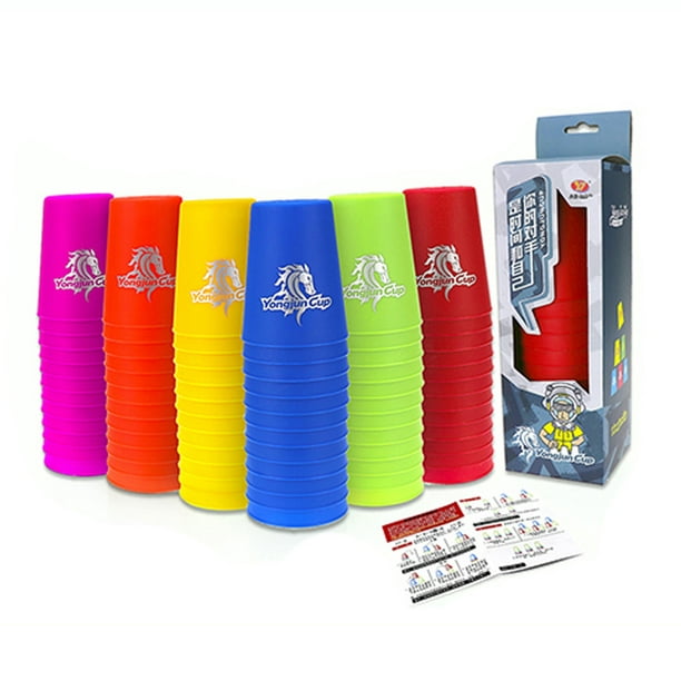 12 Pcs/set Sport Stacking Cups Yj Sport Flying Racing Cup Speed Cups  Educational Toys For Children 