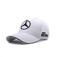 thumbnail image 2 of Nueva gorra de béisbol bordada con logo de coche gorra de coche Mercedes Mercedes gorra con visera gorra publicitaria blanca, 2 of 2