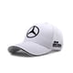 thumbnail image 2 of Nueva gorra de béisbol bordada con logo de coche gorra de coche Mercedes Mercedes gorra con visera gorra publicitaria blanca, 2 of 2