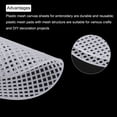 thumbnail image 4 of Uxcell 10pcs 7" Plastic Mesh Canvas Sheet 6 Count Round Needlepoint Blank Canvas for Embroidery Knit Crochet Acrylic Yarn Crafting White, 4 of 5