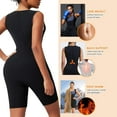 thumbnail image 6 of Anyfit Wear Sauna Suit for Women Sweat Vest Workout Bodysuit Waist Trainer Slimming Full Body Shaper with Zipper, 6 of 7