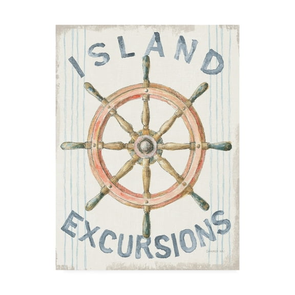 Trademark Fine Art 'Floursack Nautical IV' Canvas Art by Danhui Nai