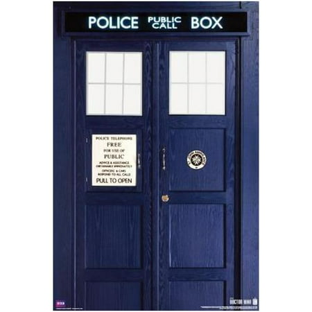 Doctor Who The Eleventh Doctors TARDIS Police Call Box  Matt Smith   36x24 Sci Fi British TV Television Show Poster (Best Current Sci Fi)