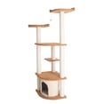 thumbnail image 3 of Armarkat Ultra Thick Faux Fur real wood Cat Scratching Furniture For Cats Play Chocolate A6402, 3 of 6