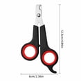 thumbnail image 3 of Professional Pet Nail Clippers with Curved Cutter Head, Ergonomic Grooming Scissors for Small Animals, Safe Claw Trimmer Device for Kittens Puppies Rabbits Birds & Parrots, 3 of 5