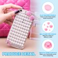 thumbnail image 3 of Uxcell 200Pcs Flatback Pearls Beads for Crafting, 12mm Half Round Resin Beads Flatback Pearls for Nail Charms, Pink, 3 of 6