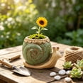 thumbnail image 6 of The Fleshy Flowerpot Ceramic Snails Cartoons Desktop Ornaments Flowerpot Gardening Decoration Home Mini Flowerpot, 6 of 6
