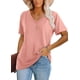 thumbnail image 1 of Camiseta Básica Lunivop para Mujer Cuello en V de Manga Corta, 1 of 4