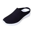 thumbnail image 2 of Wowcloth Women's Plus Size Knit Wedge Shoes – Breathable Lightweight Slip-On with Comfortable Fit for Casual Wear, Spring Summer Trendy Footwear, 2 of 6