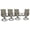 Brown, variant on VOXBIN Outdoor Dining Chairs Set of 6, All Weather Patio Swivel Chairs with Metal Rocking Frame for Lawn Garden Backyard Deck,Blue