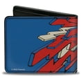 thumbnail image 2 of MTV Wallet, Bifold, MTV Music Television Bolts Logo Blue White Red, Vegan Leather, 2 of 8