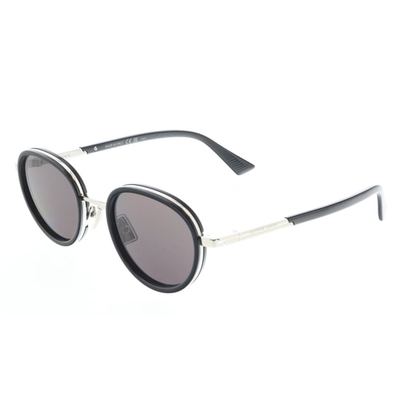 Bottega Veneta BV1372S-001 Retro Black Round Sunglasses for mens