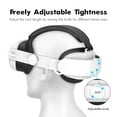 thumbnail image 4 of VR Head Strap with 6000mAh Built-In Battery Ergonomic Adjustable Fit System Reinforced Durability Compatible with Meta Quest 3/3S VR Headset, 4 of 7