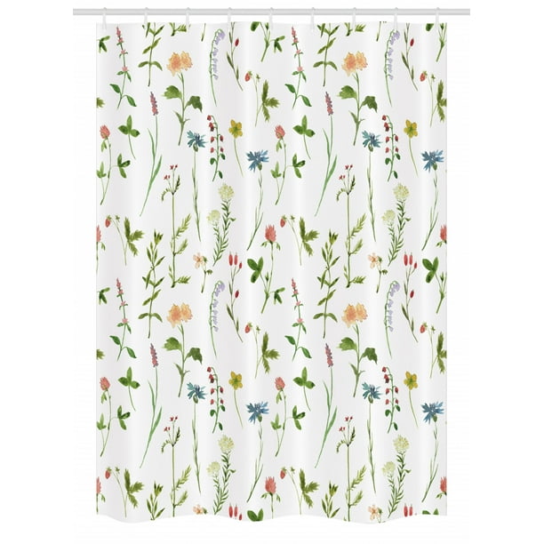 Fl Stall Shower Curtain Spring Season Themed Watercolors Painting Of Herbs Flowers Botanical Garden Artwork Fabric Bathroom Set With Hooks 54w X 78l Inches Multicolor By Ambesonne Com Fl Stall Shower Curtain Spring, Botanical Shower Curtain Uk
