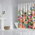 thumbnail image 2 of Waterproof Beautiful Colorful Floral Shower Curtain 72x72 Inch Boho Style Polyester Unique Shower Curtain for Bathroom Hotel Home Decor with 12 Plastic Hooks, 2 of 5