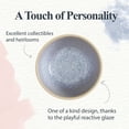 thumbnail image 3 of Portmeirion Minerals 6-Inch Serving Bowl, Aquamarine (Set of 4) - Stoneware Tableware, Reactive Glaze for a One-of-a-Kind Design, Microwave & Dishwasher Safe - Ceramic Serveware for Kitchen, 3 of 7