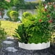thumbnail image 5 of Borde de Borde de Jardín de Plástico - Valla decorativa de 10 piezas para parterres, senderos y céspedes, 14x15cm, Negro/Blanco/Rojo/Verde, 5 of 6