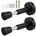 thumbnail image 3 of 2Pcs Spring Door Stoppers Stainless Steel Wall Door Stops Set with Screws Reusable Black Telescopic Door Stoppers Protect Door and Wall for Tile Glass Marble Surface, 3 of 11