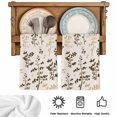 thumbnail image 5 of Brown Beige Botanical Kitchen Towels Set of 1, Rustic Country Spring Floral Summer Leaf Absorbent Dish Towels for Kitchen, Microfiber Hand Towel, Quick Drying Tea Towel Decorative Dishcloths, 5 of 7