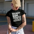 thumbnail image 2 of Beach Bum Memories, Made at Sunset, Ocean or Sea Lover, Royal Blue T-Shirt, 2XL, 2 of 5