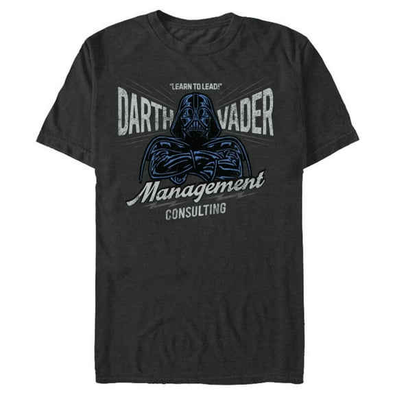 Star Wars Darth Vader Management Consulting Vintage Standard - Short Sleeve Blended T-Shirt for Adults – Customized-Dark Heather