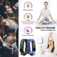 thumbnail image 4 of Timoom Fitness Tracker with Heart Rate Sleep Monitor,Waterproof Health Activity Tracker with Blood Pressure Monitor for Android and iOS,11 Sport Modes with Pedometer for Men Women Kids, 4 of 7