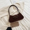 thumbnail image 4 of Bolso Hombro para Mujer Mano Con Lazo Sólido Gamuza El (café), 4 of 8