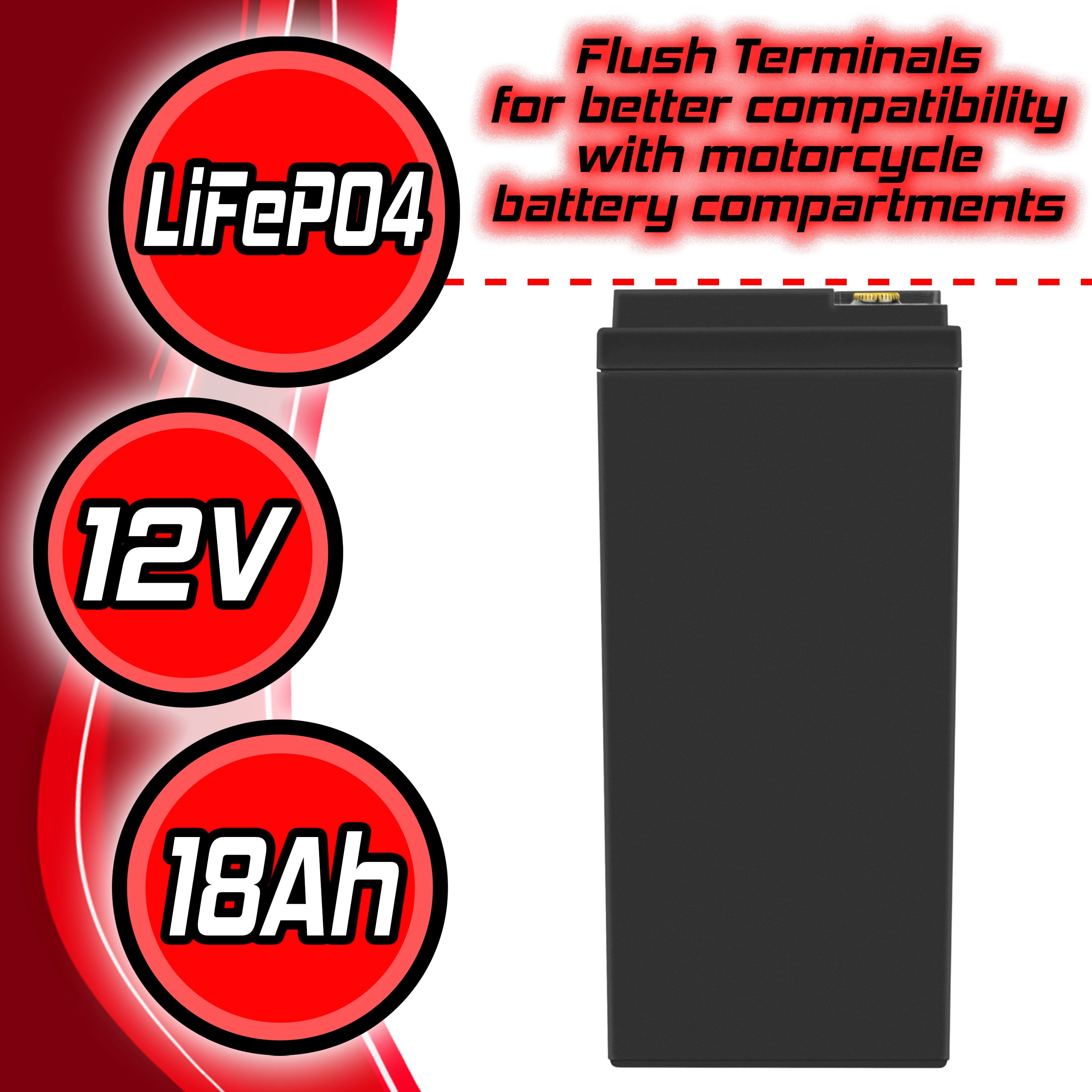 Banshee 12V 20Ah LiFePO4 Battery | Comparable to Bioenno BLF-1220A | Deep Cycle with BMS for Solar Storage, Outdoor, UPS Use