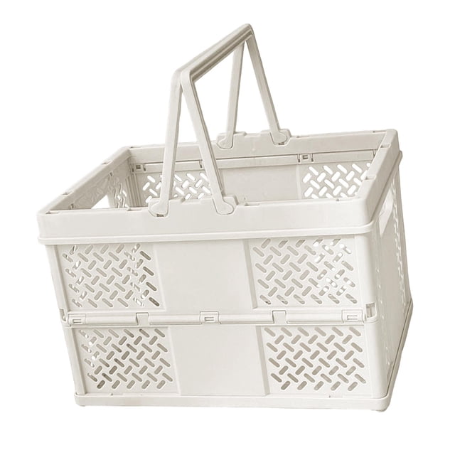 Cesta de Picnic Plegable Shamjiam Rectangular Reutilizable de Gran Capacidad 15,5 cm x 23,5 cm x 17 cm