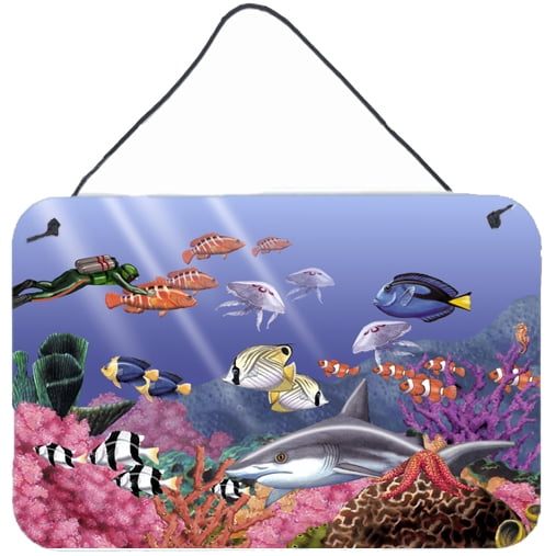 Carolines Treasures PTW2030DS812 Undersea Fantasy 5 Wall or Door Hanging Prints  8x12 multicolor
