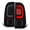 Black Housing Smoke Lens, variant on Spec-D Tuning Black LED Tail Lights w/ Red Fiber Optic LED Tube Compatible with 2008-2016 Ford F250 F350 F450 F550 SuperDuty, Left + Right Pair Assembly