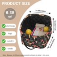 thumbnail image 6 of Yuyamidu Retro Mushroom Quilted Fabric Storage Basket with Handles Large Capacity Collapsible Laundry Hamper Nursery Organizer Bin for Home, Picnic, Shopping, Travel, 6 of 6