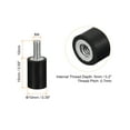 thumbnail image 2 of Soportes de Goma Unique Bargains 6uds M4 Macho/Hembra Aislador de Vibraciones Negro D10mmxH15mm, 2 of 5