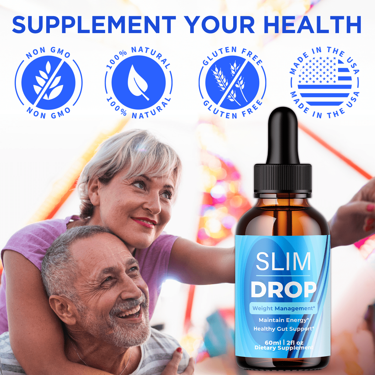 Slim Drop Advanced Formula Drops Supporting Your Active Lifesyle Naturally SlimDrop 60 Servings
