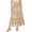 Khaki, variant on Wdgfv Women's Summer Maxi Skirt Trendy High Waist Pleated Ruffle Long Skirts Flowy Beach Boho Skirt Dress with Pockets