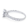 thumbnail image 4 of 2 1/3 Carat Round Cut Lab Created Moissanite Diamond Solitaire Engagement Wedding Ring In 14K White Gold Over Sterling Silver(G-H Color,2.30 Cttw)-5.5, 4 of 8