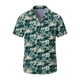 thumbnail image 4 of Ceisia Men's Loose Fit Casual Short Sleeve Button Down Shirt with Tropical Print for Beach Vacation and Daily Wear Army Green XL Gifts, 4 of 7