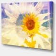 thumbnail image 2 of Double Exposure Yellow Sunflowers - Floral Canvas Art Print, 2 of 4