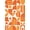 Orange, Pattern 4, variant on ODIKA 2'x3' Multicolor Geometric Abstract Artistry Washable Doormat Contemporary Design with Bold Symmetry Non-Slip, Low Pile for Entryway, Kitchen, Laundry Room