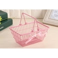 thumbnail image 5 of FANJIE Pink Girl Mini Storage Basket Desktop Finishing Cosmetics Jewelry Storage, 5 of 5