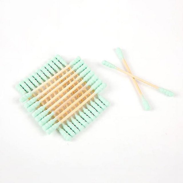 1000 Uds hisopo de algodón desechable hisopos en espiral de doble cabezal aplicador de limpieza de oídos multiusos herramientas de maquillaje (Color aleatorio) Hy