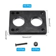 thumbnail image 2 of Unique Bargains 10mm / 3/8' Skateboard Riser Pads with Screw Kit PU Angled Wedge Shock Pads 29mm Mounting Bolt, Black, 2 Set, 2 of 5