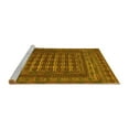 thumbnail image 2 of Ahgly Company Machine Washable Indoor Round Southwestern Yellow Country Area Rugs, 5' Round, 2 of 4