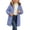 Blue, variant on Mooqilaa Girls Puffer Jackets Size 10, Warm Mid-length Hooded Full Zip Winter Outerwear with Pockets Pink