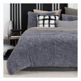 thumbnail image 1 of Funda Duvet Invernal Afelpada Doble Vista con Fundas de Almohada Esquimal (Gris-Gris, king Size), 1 of 5